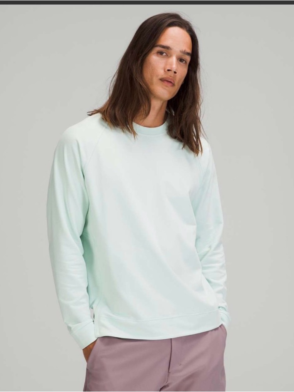 Lululemon City Sweat Crew Delicate Mint. Size Med